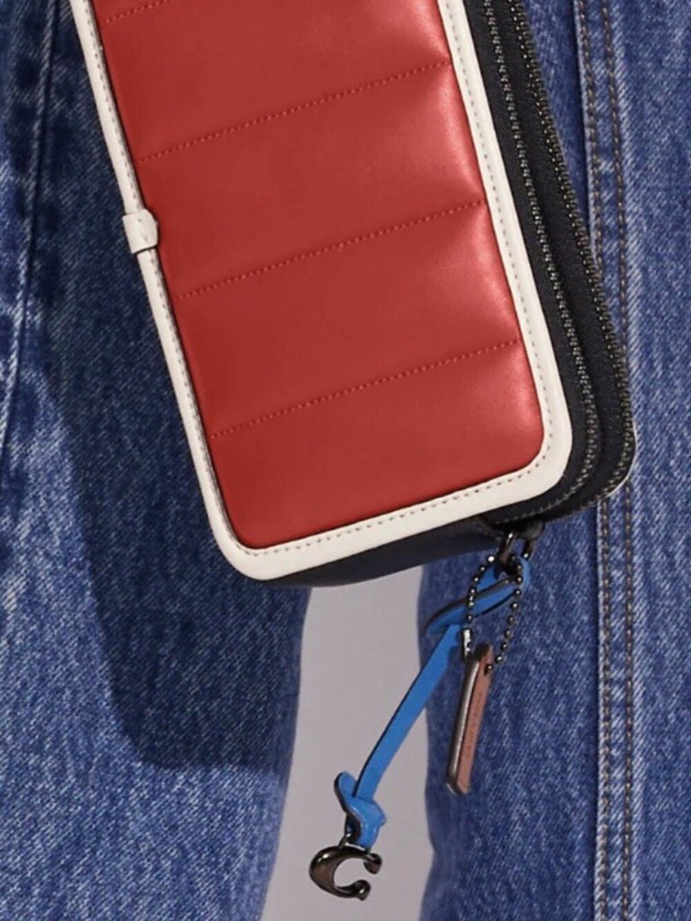 Coach Kira Crossbody with Colorblock Quilting ~ Wristlett ~ Leather - Picture 4 of 12